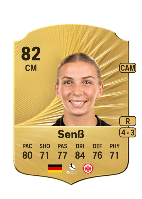 FC 26 Elisa Senß 82 rated CM FUT Ultimate Team card