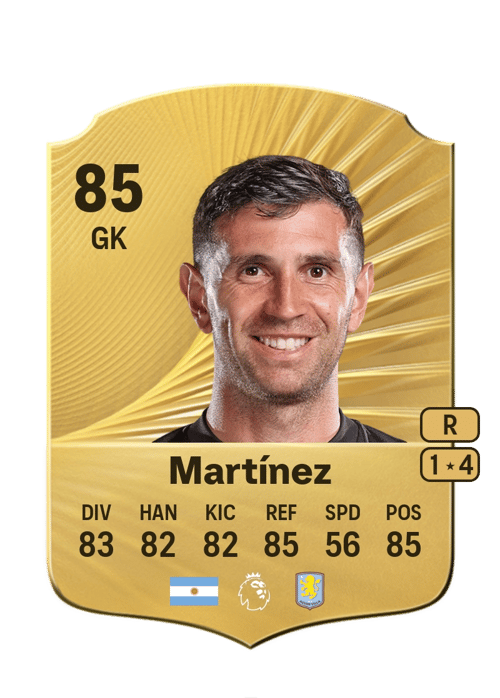 FC 26 Emiliano Martínez 85 rated GK FUT Ultimate Team card