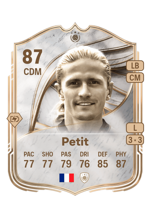 FC 26 Emmanuel Petit 87 rated CDM FUT Ultimate Team card