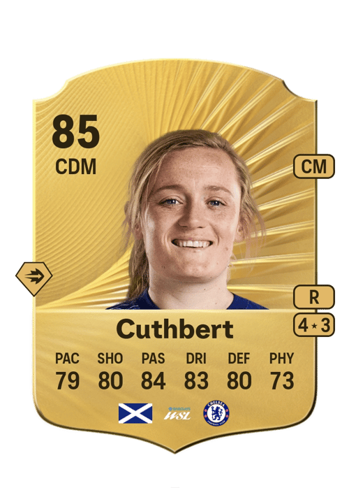 FC 26 Erin Cuthbert 85 rated CDM FUT Ultimate Team card