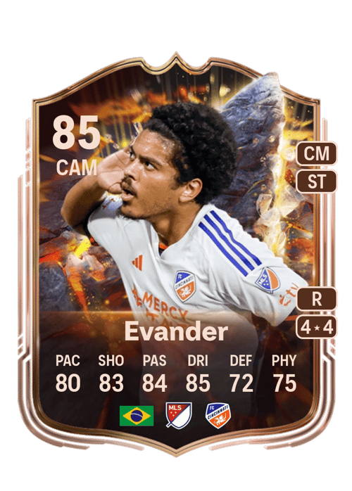 FC 26 Evander (Cornerstones) 85 rated CAM FUT Ultimate Team card