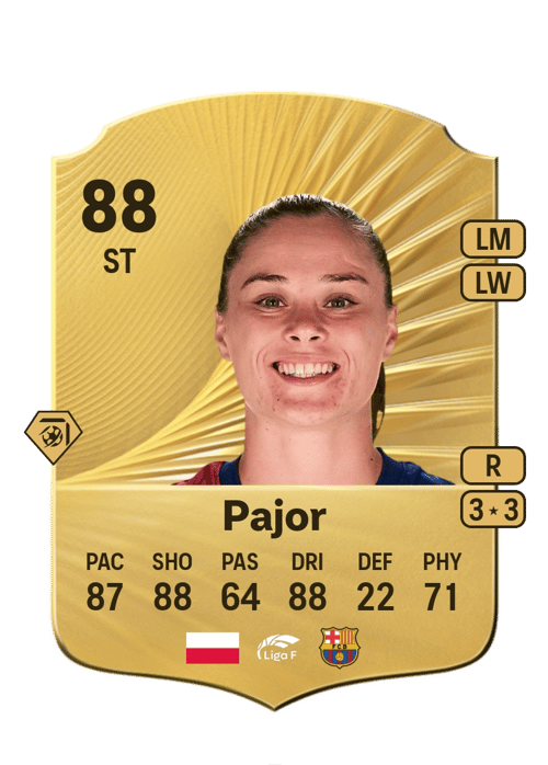 FC 26 Ewa Pajor 88 rated ST FUT Ultimate Team card