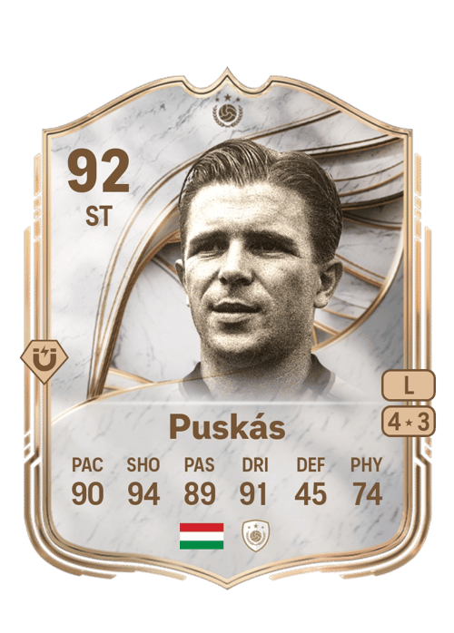 FC 26 Ferenc Puskás 92 rated ST FUT Ultimate Team card