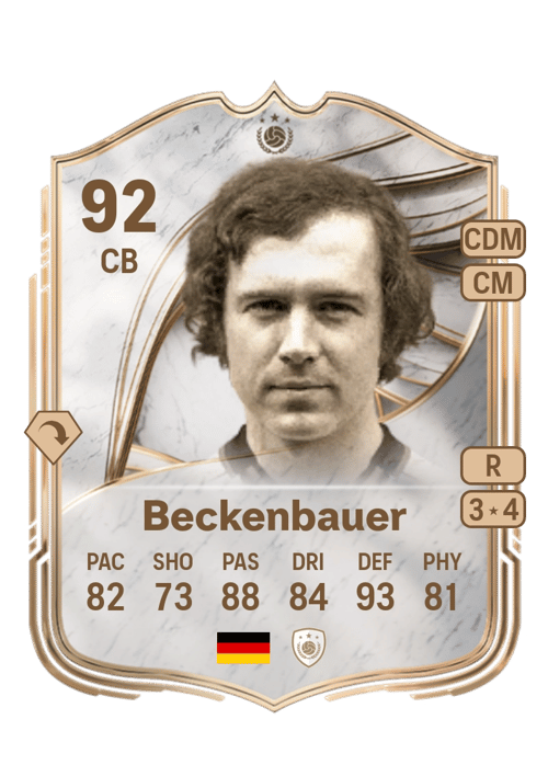 FC 26 Franz Beckenbauer 92 rated CB FUT Ultimate Team card