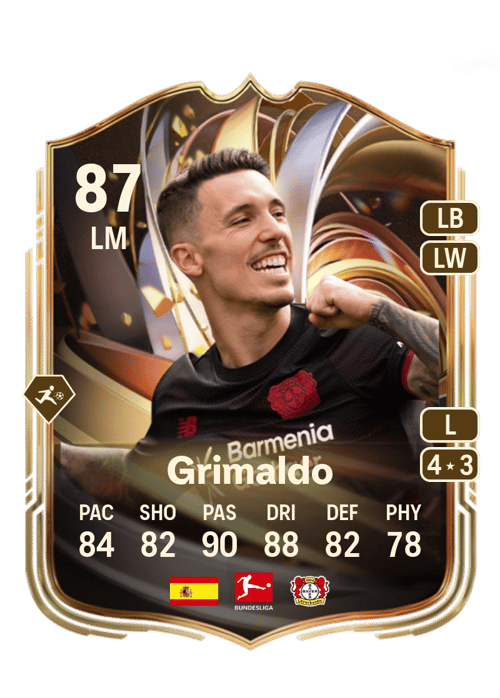 FC 26 Grimaldo (Ratings Reload) 87 rated LM FUT Ultimate Team card