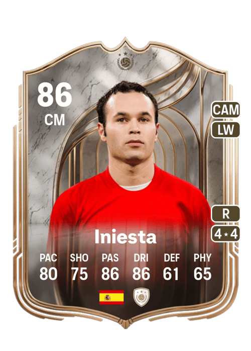 FC 26 Iniesta 86 rated CM FUT Ultimate Team card