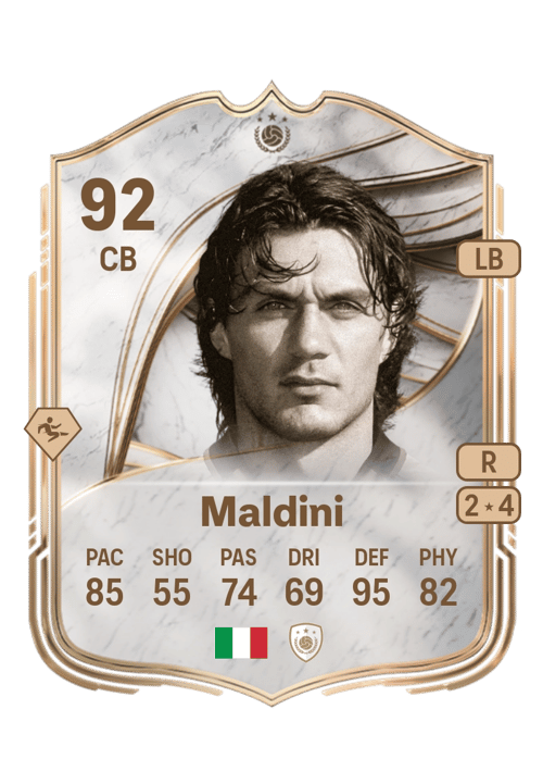 FC 26 Paolo Maldini 92 rated CB FUT Ultimate Team card