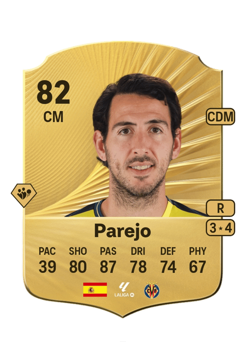 FC 26 Parejo 82 rated CM FUT Ultimate Team card