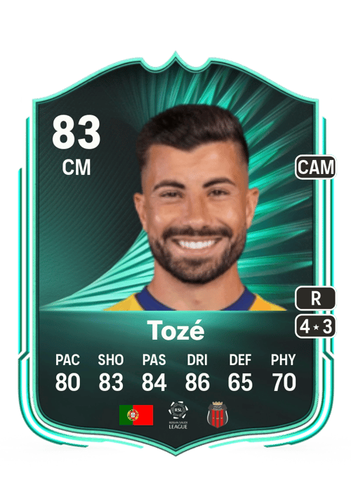 FC 26 Tozé (SQUAD FOUNDATIONS) 83 rated CM FUT Ultimate Team card