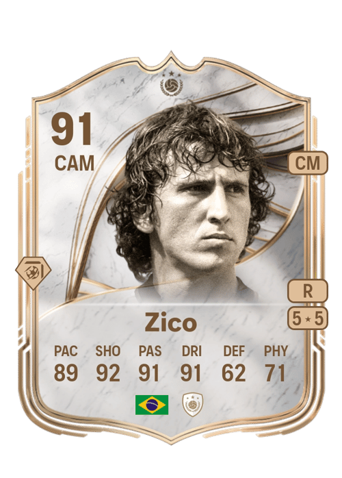 FC 26 Zico 91 rated CAM FUT Ultimate Team card