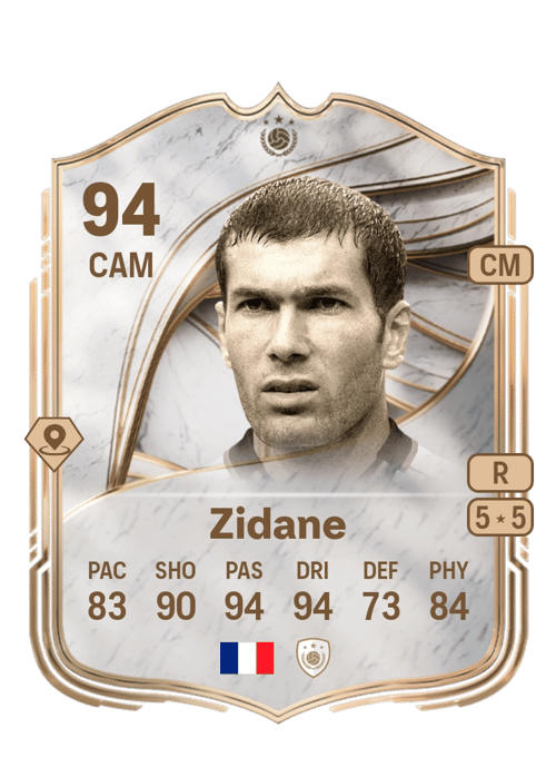 FC 26 Zinedine Zidane 94 rated CAM FUT Ultimate Team card